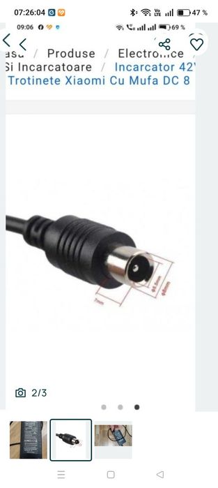 Încărcător trotineta Xiaomi