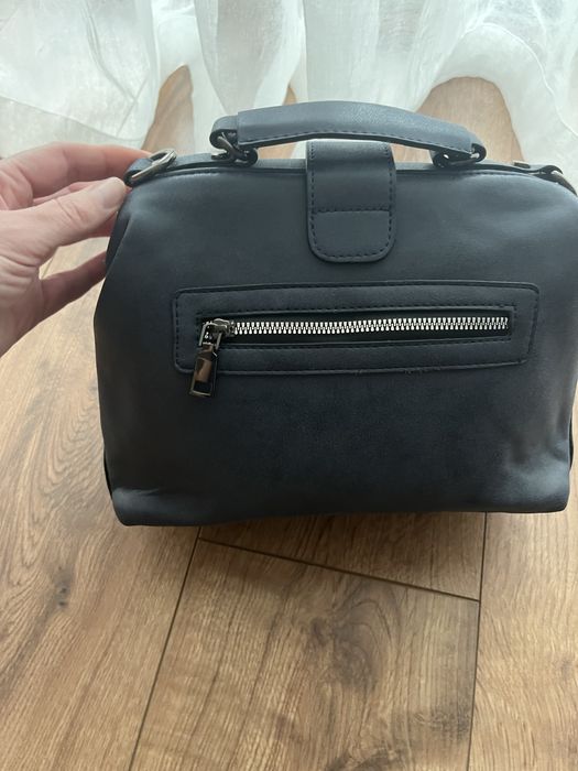 Doctor’s bag синя алкантара/ велур