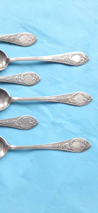 Set 6 linguri mari, alpaca, URSS, marcate, 1960-65, 364 G