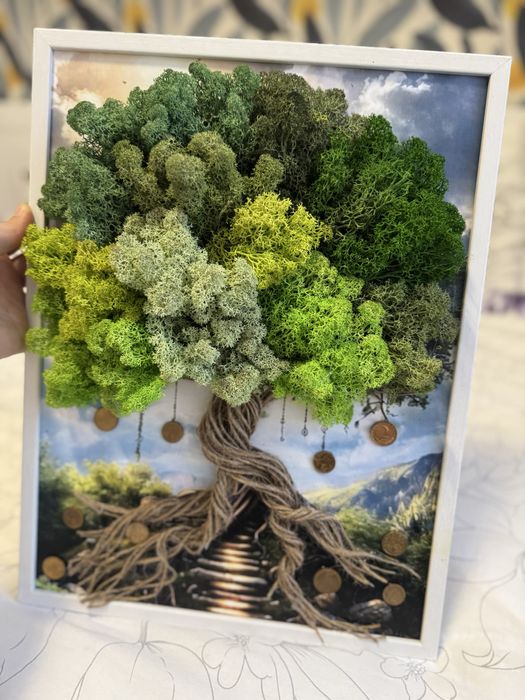 Картина за повод със скандинавски мъх