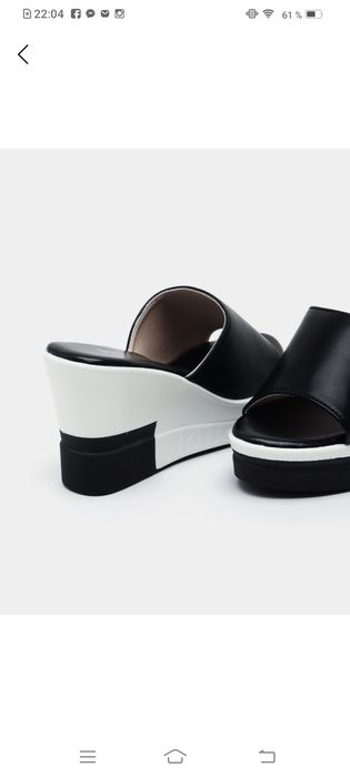 Красивые,элегантные женские шлепки на платформе р.39 новые.