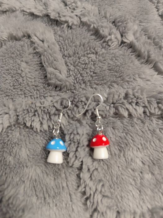 Серьги грибочки.