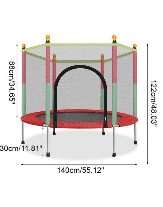 Детски батут 140см с мрежа