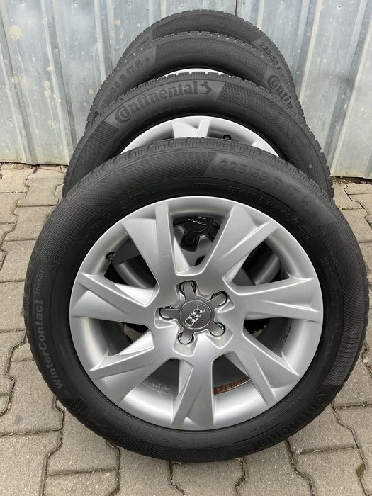 Jante aliaj 5x112mm anvelope iarna 225/55 R17 Audi A4 B8, B9, A5 A6 A7
