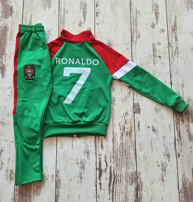 Роналдо Португалия Анцуг + Долнище Червен + Зелен 2026 Детски комплект