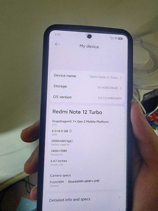 Redmi note 12 turbo/Poco f5