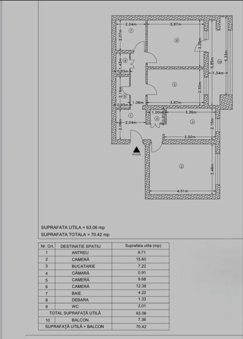 Proprietar, vand apartament 3 camere, zona Ion Mester, Manastur