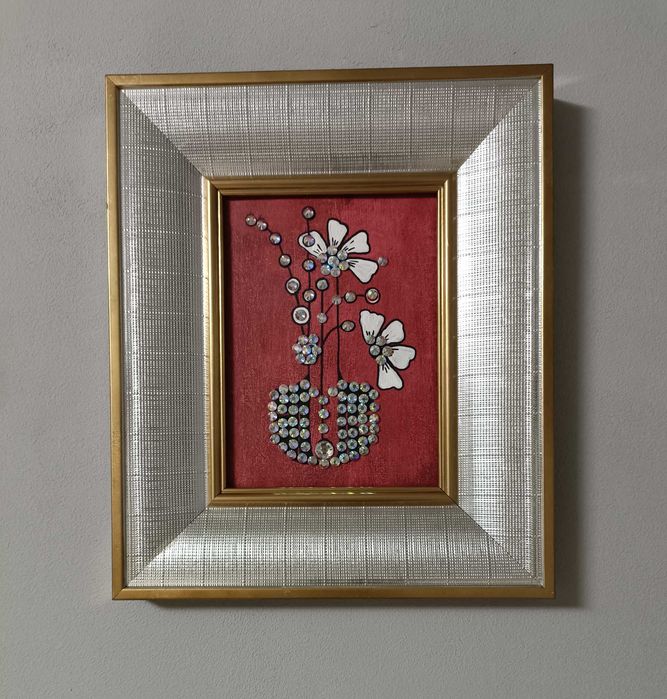 Картина из бижутерии прекрасный подарок