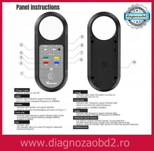 XHORSE Tester telecomenzi la distanta, radio frecventa în infrarosu