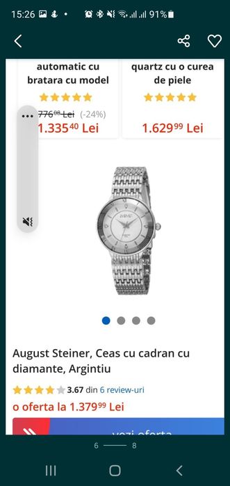 Ceas dama August Steiner