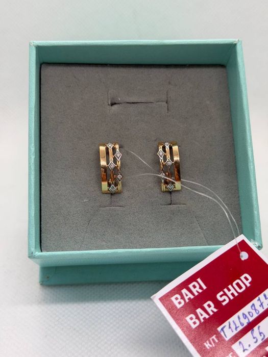Серьги золотые 2.55 гр