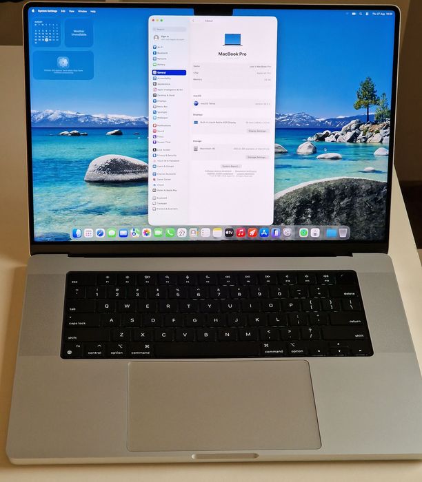 Macbook Pro 16 M1 pro / 32gb memorie / 512gb storage