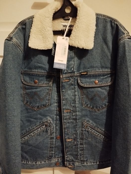Джинсовая куртка шерпа wrangler оригинал L xl