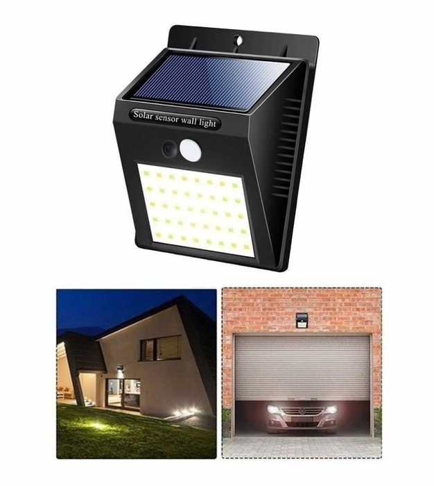 Уличный фонарь на солнечной батарее с датчиком движения дача