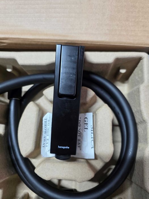 Hansgrohe - Ventil de perete cu duș manual de bideu, negru mat 29231670