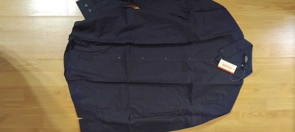 Cămașă bărbați XL/44,alba si bleumarin