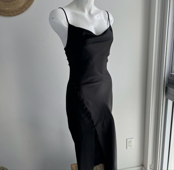 Платье с разрезом зара