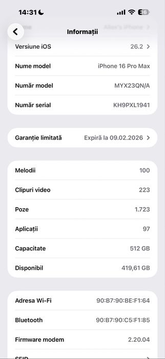 IPhone 16ProMax 512Gb