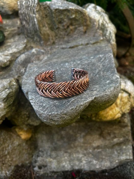 Brățară handmade din cupru – model unicat