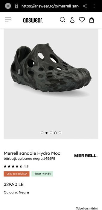 Sandale Merrell hidro moc