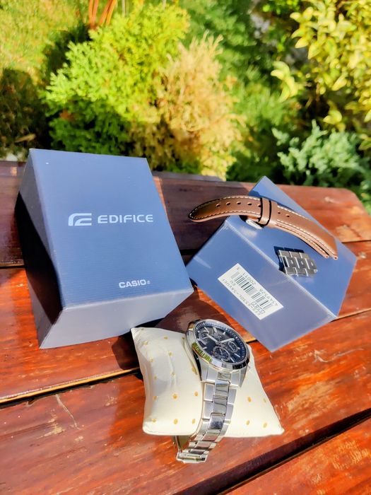 Ceas Casio Edifice Solar EFS-S530 + curea piele