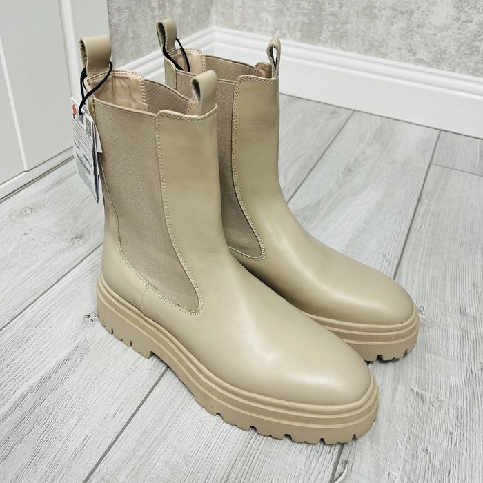 Новые кожаные ботинки Челси Zara