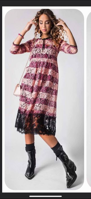 Дантелена рокля от Vivel fashion