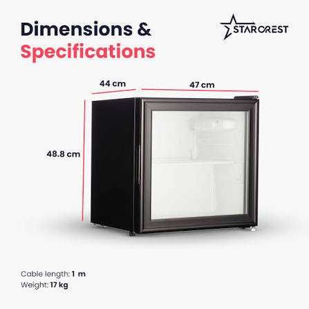 Нова  малка мини бар хладилна витрина Starcrest 46 л