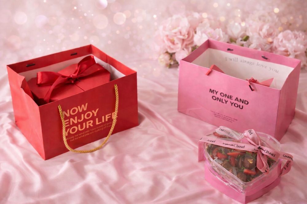 Декоративные коробки для подарков.