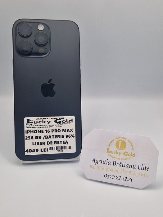 Iphone 16 Pro Max 256 GB Bat 96 cod 22583