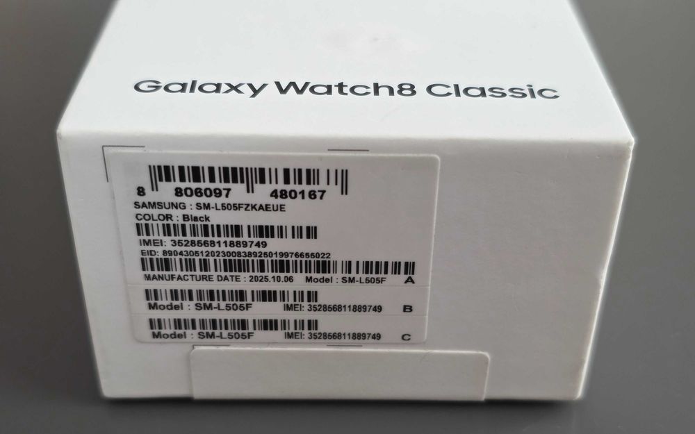 Samsung  Watch 8 Classic 46mm LTE Black, nou, factura si garantie