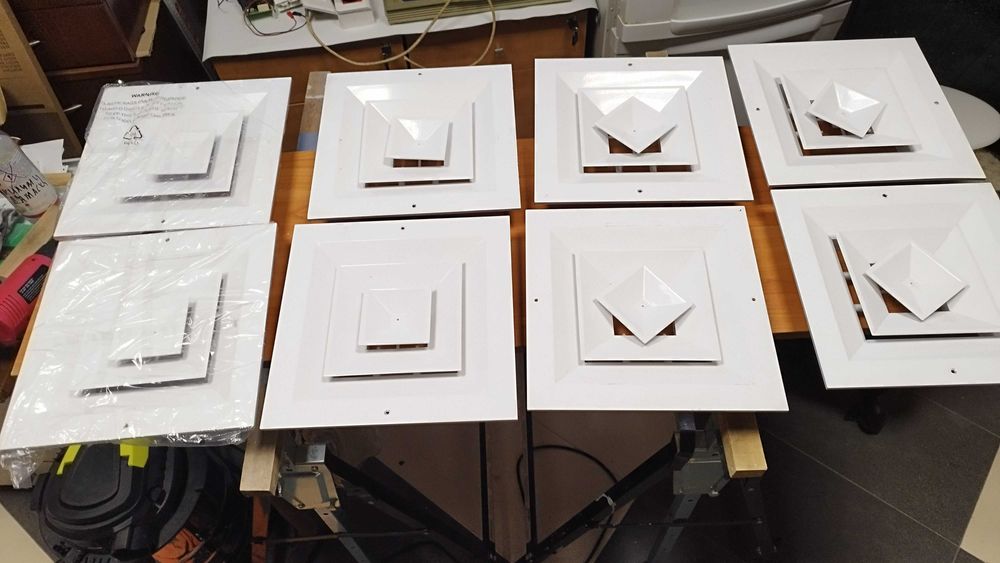 Таванна решетка - Алуминиев дифузор за въздуховоди 30/30см 4бр