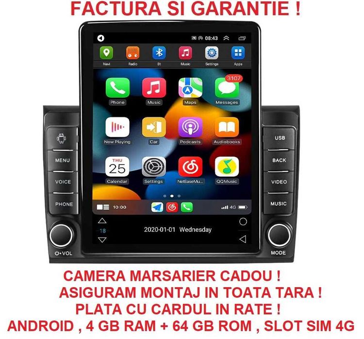 Navigatie pentru Fiat Bravo 2007 - 2012 Ecran TESLA 9.7 inch 4GB RAM