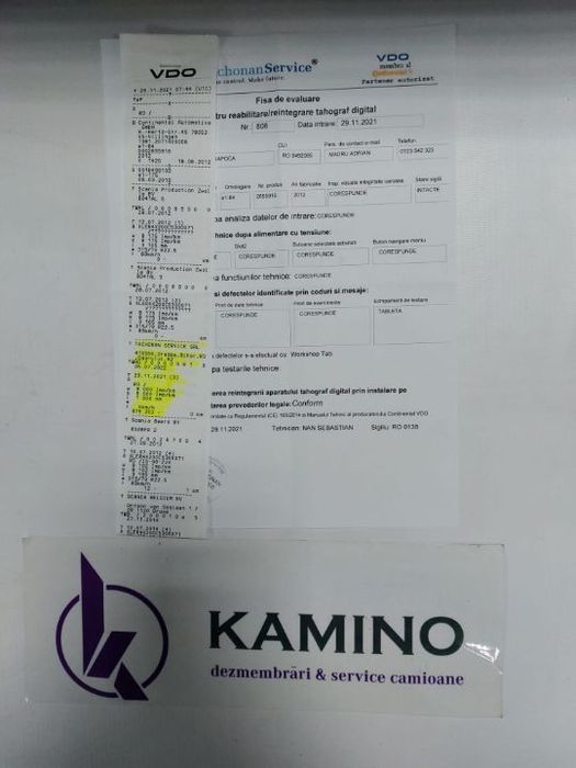 Tahograf Digital VDO 2012