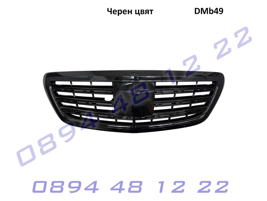 Предна AMG решетка Mercedes S Class W222 13-20Г черна сива