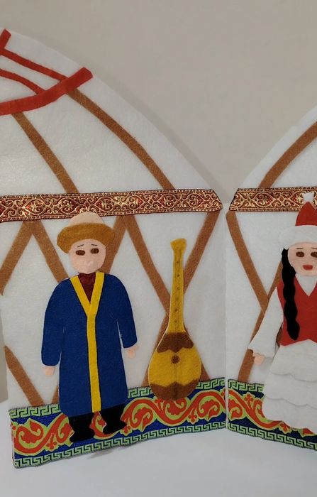 Юрта из фетра ручная работа