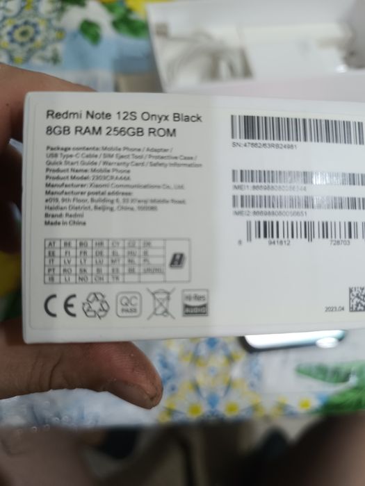 Продам Xiaomi Redmi Note 12S память 12/256