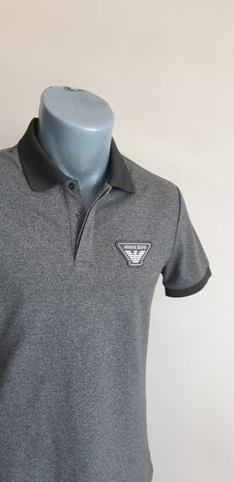 Armani Jeans AJ Pique Stretch Cotton  S / НОВО! ОРИГИНАЛ Мъжка Тениска