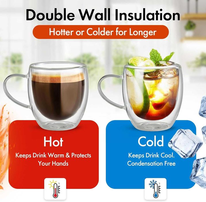 Стеклянная чашка с двойными стенками GlassTone (оригинал)