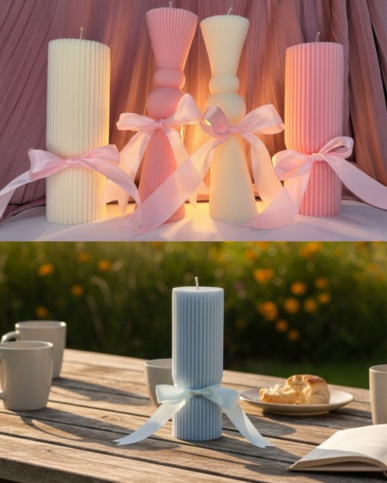 Lumanare botez scurta