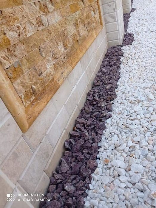 Depozit Piatra decorativa marmură albă sau roșie