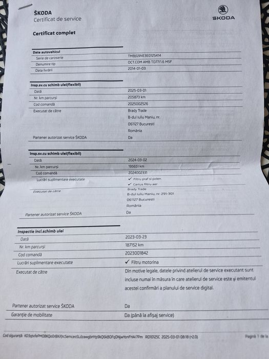 Skoda Octavia 1.6 TDI 105 CP – economică, întreținută, ideală familie/navetă