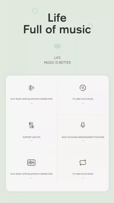 K1 A1 Bluetooth mini karoke kolonka mikrofonli kolonka