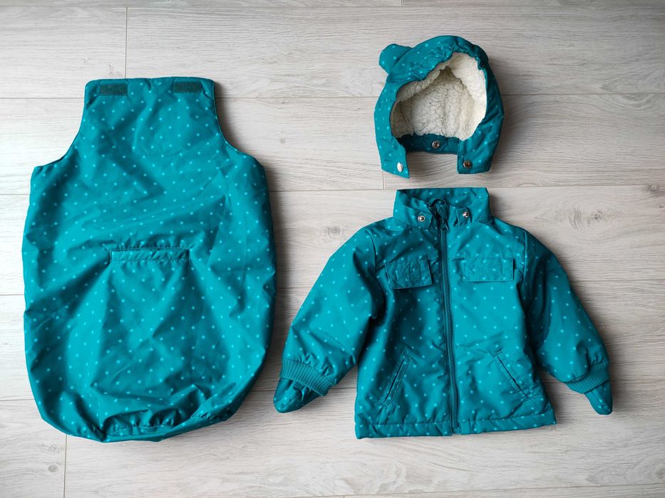 Footmuff - Sac de iarnă pentru bebelus + jacheta BCP Marime 68-74