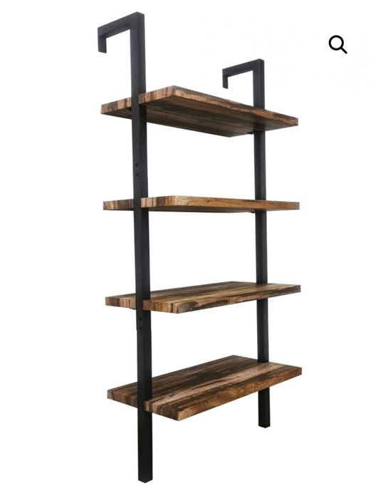 Стенна етажерка-4рафта-метал дърво – 152 см височина –налична в 2цвята