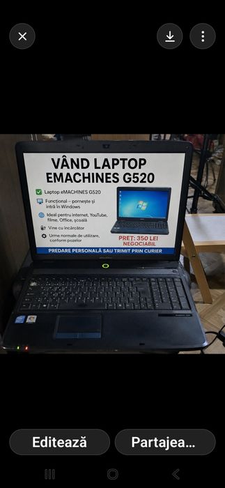Laptop Emachines g520