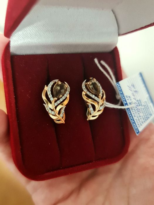 Новые Золотые Серьги 585 пробы