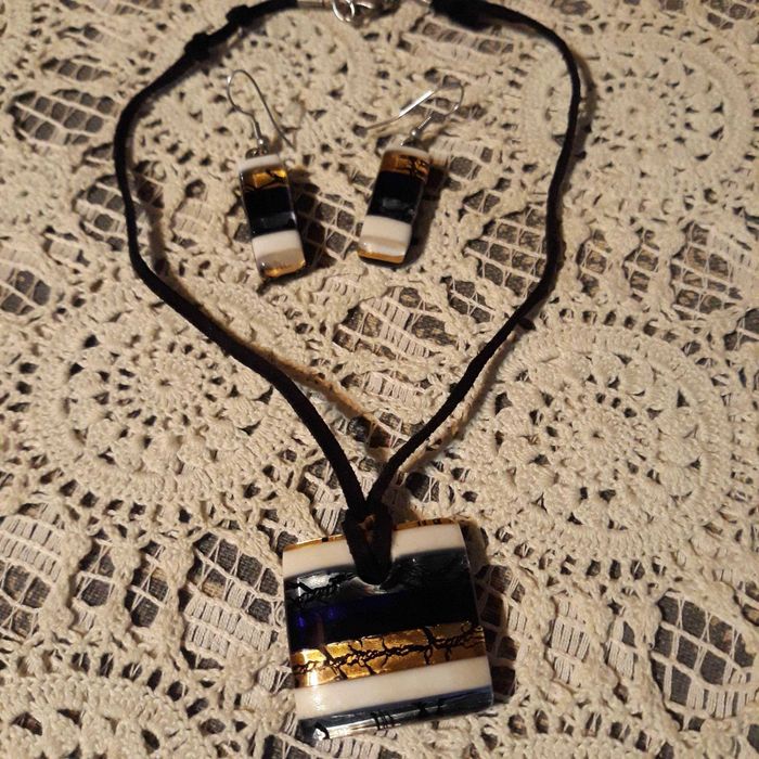 Комплект -Колие/Обеци