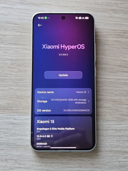 Xiaomi 15 12/256 alb full box