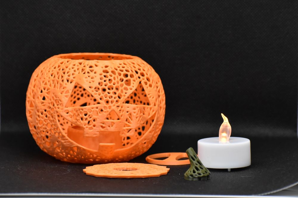 Светеща Хелоуин тиква за декорация